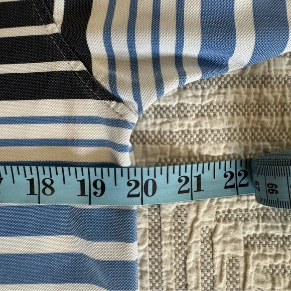 Vintage Lacoste Blue Striped Polo Shirt - Picture 8 of 12